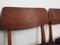 Danish Teak Chairs, 1960s, Set of 4, Image 12