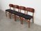 Chaises en Teck, Danemark, 1960s, Set de 4 3