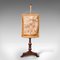 Antique English Pendant Pole Screen & Fireside Tapestry Stand, 1835 1