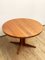 Mid-Century Modern Danish Round Extendable Teak Dining Table from Glostrup, 1960s 1