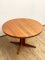 Mid-Century Modern Danish Round Extendable Teak Dining Table from Glostrup, 1960s, Image 1