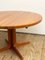 Mid-Century Modern Danish Round Extendable Teak Dining Table from Glostrup, 1960s 6