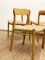 Mid-Century Modern Danish Oak Chairs Model 75 by Niels O. Møller for J. L. Moller, Denmark, Set of 4, Image 9