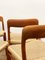 Mid-Century Modern Danish Teak Chairs Model 75 by Niels O. Møller for J. L. Moller, Denmark, Set of 4, Image 9