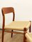 Mid-Century Modern Danish Teak Chairs Model 75 by Niels O. Møller for J. L. Moller, Denmark, Set of 4 6