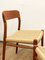 Mid-Century Modern Danish Teak Chairs Model 75 by Niels O. Møller for J. L. Moller, Denmark, Set of 4, Image 6