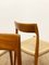 Mid-Century Modern Danish Teak Chairs Model 77 by Niels O. Møller for J. L. Moller, Denmark, Set of 6 11