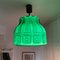 Large Mid-Century Swedish Green Glass Hanging Lamp by Helena Tynell for Flygsfors, 1960s 2