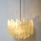 Mid-Century Modern Frosted Glass Acrylic Glass Chandelier by J.T. Kalmar, Image 8
