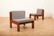Wood & Fabric Campone 1 Chairs from Jürg Bally, 1975, Set of 2 4