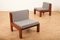 Wood & Fabric Campone 1 Chairs from Jürg Bally, 1975, Set of 2 2