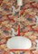 White & Red Ceiling Lamp, 1970s 1