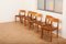 Wood & Leather Model 266 Chairs by Martha Huber- Villiger, 1954, Set of 6 3