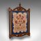 Antique English Victorian Framed Needlepoint Tapestry Coat of Arms, 1900, Image 2