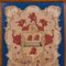 Antique English Victorian Framed Needlepoint Tapestry Coat of Arms, 1900 8