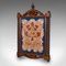 Antique English Victorian Framed Needlepoint Tapestry Coat of Arms, 1900, Image 3