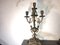 French Mantel Clock with Candlesticks in Bronze, 1880s, Set of 3, Image 3