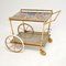 Vintage Italian Brass Drinks Trolley, 1960s 10