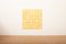 Yellow Painted Plywood Wall Relief 14