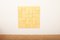 Yellow Painted Plywood Wall Relief 1