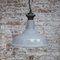 Vintage Industrial Gray Enamel Factory Pendant Light by Benjamin UK for Benjamin Electric Manufacturing Company 6