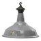 Vintage Industrial Gray Enamel Factory Pendant Light by Benjamin UK for Benjamin Electric Manufacturing Company 1