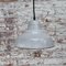 Vintage Dutch Industrial Gray Enamel Hanging Lamp by Philips 4