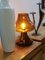 Lampada vintage in vetro ambrato, anni '70, Immagine 2