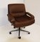 Model P.85 Swivel Chairs in Leather by Giovanni Offredi for Saporiti Italia, Italy, 1980s, Set of 2, Image 2