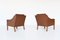 Danish Brown Lounge Chairs by Børge Mogensen for Fredericia, 1963, Set of 2, Image 5