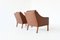 Danish Brown Lounge Chairs by Børge Mogensen for Fredericia, 1963, Set of 2 7