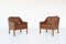 Danish Brown Lounge Chairs by Børge Mogensen for Fredericia, 1963, Set of 2 1