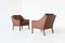 Danish Brown Lounge Chairs by Børge Mogensen for Fredericia, 1963, Set of 2, Image 9
