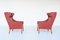 Danish Red Lounge Chairs by Børge Mogensen for Fredericia, 1960, Set of 2 8