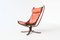 Falcon Lounge Chair in Camel Brown by Sigurd Ressell for Vatne Møbler, Norway, 1970 6