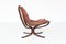 Falcon Lounge Chair in Camel Brown by Sigurd Ressell for Vatne Møbler, Norway, 1970 3