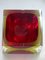 Cuenco de cristal de Murano rojo, años 60, Imagen 5