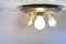 Vintage Embossed Brass Wall Sconce or Ceiling Lamp, 1960s, Image 7