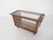 Mid-Century Oak and Glass Serving Trolley Bar Cart, the Netherlands, 1950s 2