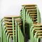 French Stacking School Stools in Mint Green, 1960s, Image 3