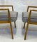 Scandinavian Gray PVC Armchairs, Set of 2 5