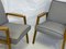 Scandinavian Gray PVC Armchairs, Set of 2 15