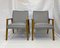 Scandinavian Gray PVC Armchairs, Set of 2 1