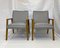 Scandinavian Gray PVC Armchairs, Set of 2, Image 1