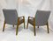 Scandinavian Gray PVC Armchairs, Set of 2 10