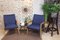 Scandinavian Blue Armchairs, Set of 2 4