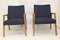 Scandinavian Blue Armchairs, Set of 2, Image 1