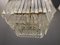 Large Italian Murano Glass Prism Triedri Chandelier Lamp 4