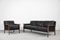 Vintage Scandinavian Leather 3-Seater Sofa and Chair from Bröderna Andersson, 1960s, Set of 2 1