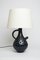 Mid-Century Black Ceramic Table Lamp 3